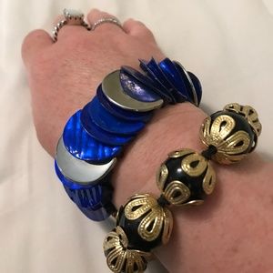 Lot of 2 Stretch Fashion Bracelets - never worn